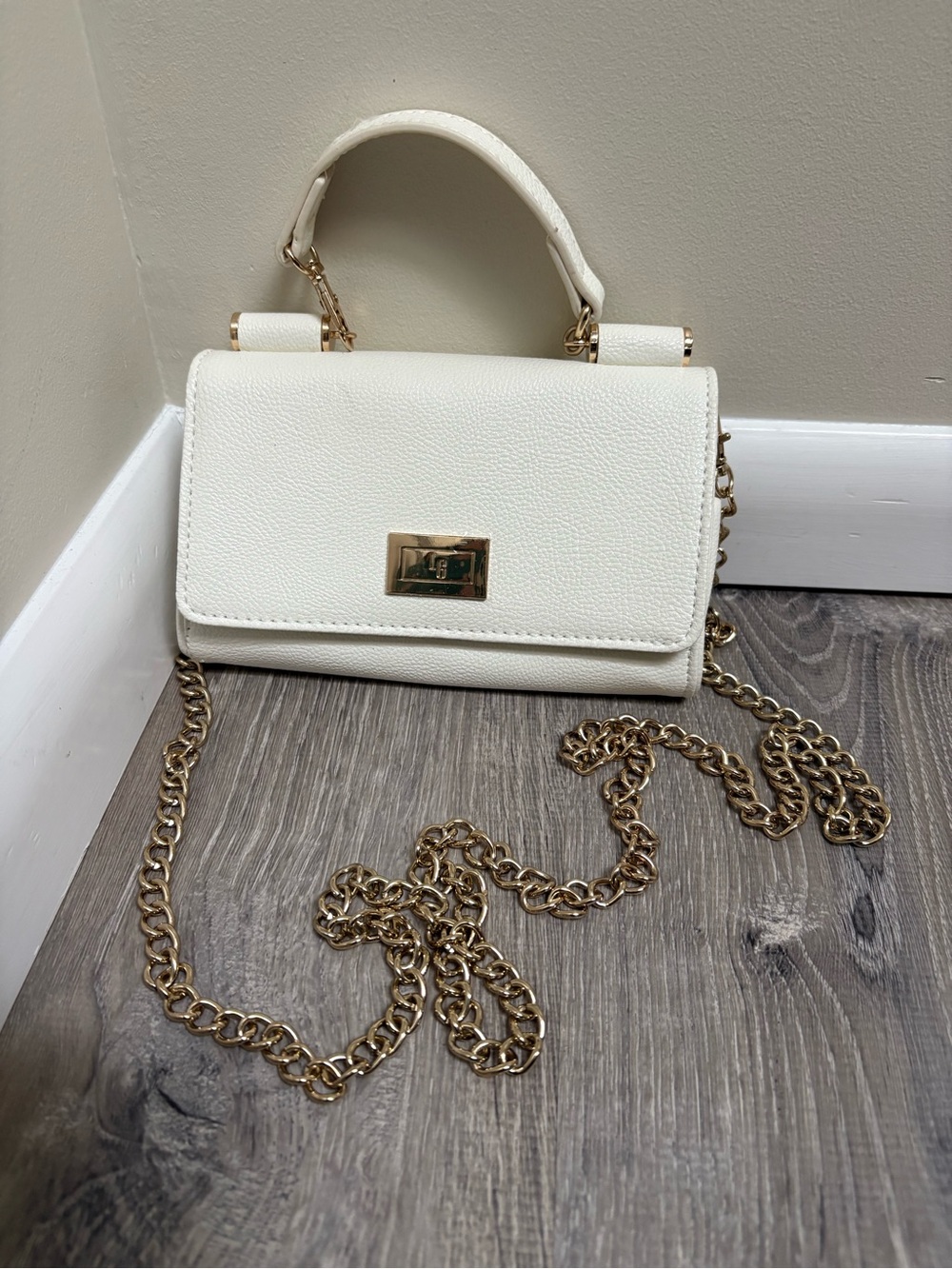 For Your Eyes Only Pebbled Textured New Mini Crossbody Two in One Handbag
